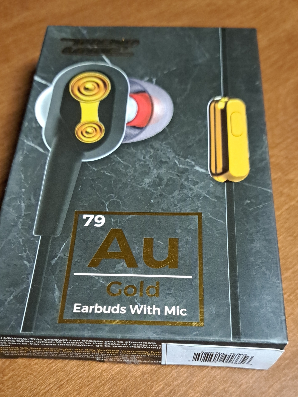 adidas Black and Gold Earbuds with Inline Mic